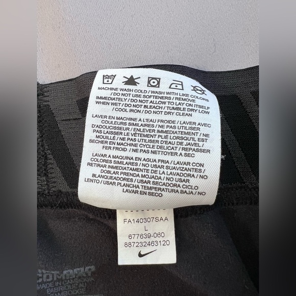 Nike Pro Combat Compression Leggings Men Sz Large Black Run Athletic Pants - Picture 5 of 9
